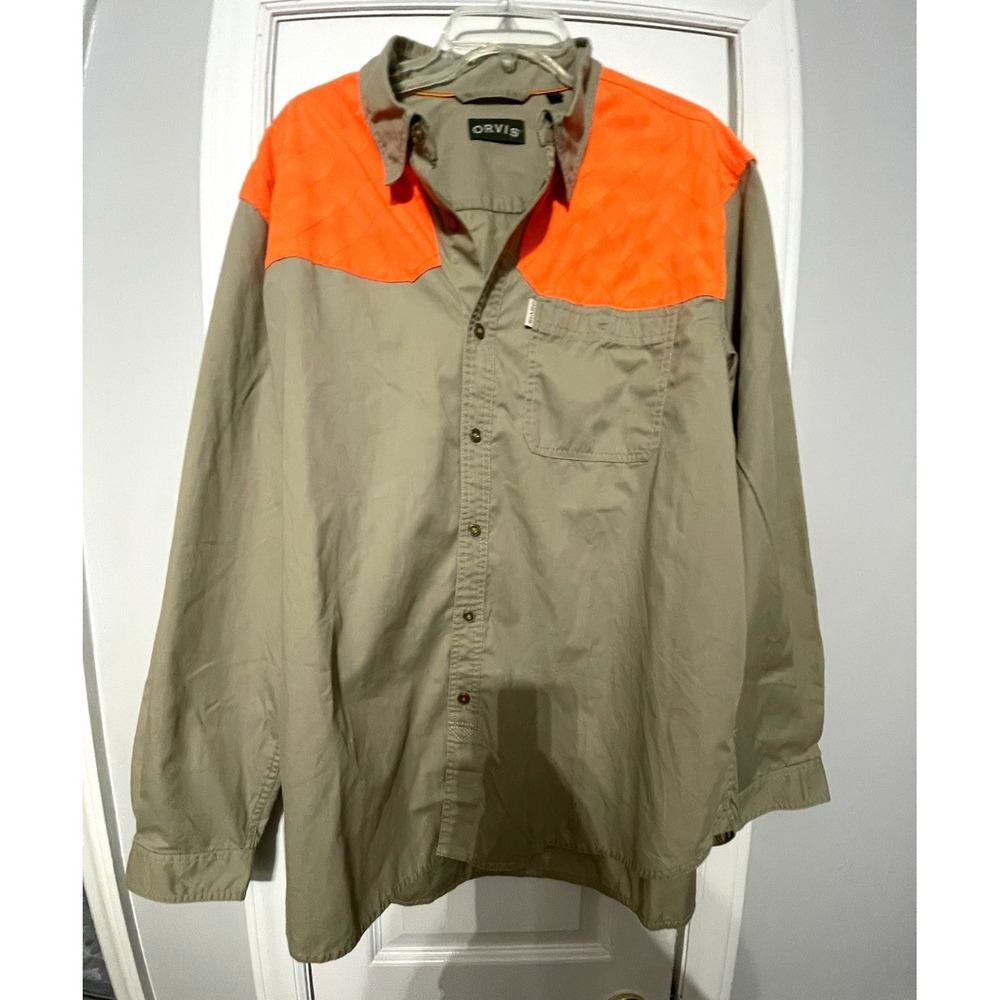 Orvis Men's XL Long Sleeve Button-Front Hunting Shirt